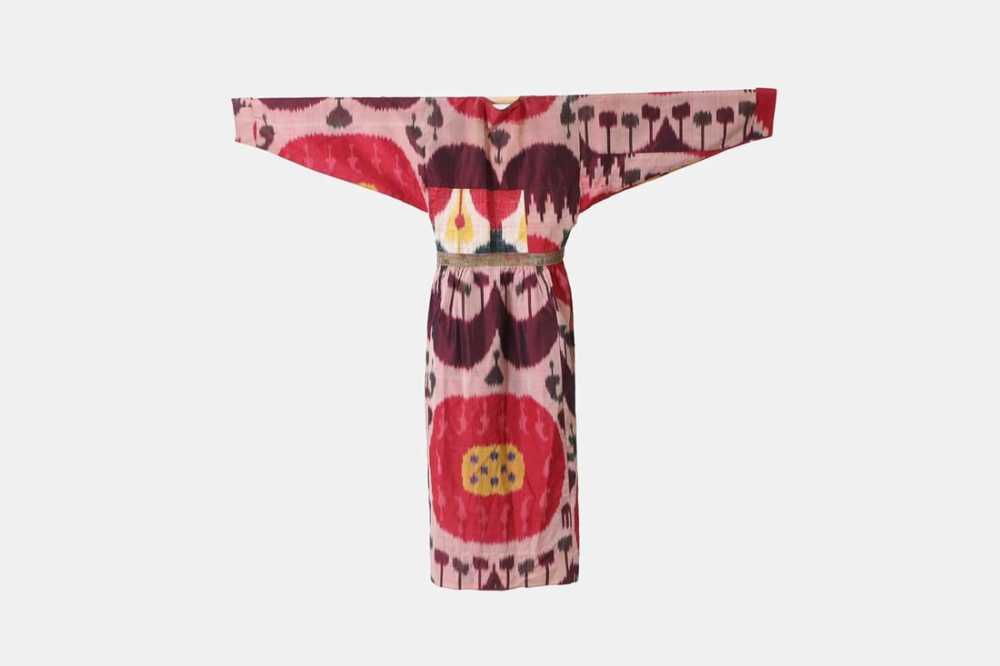 Three ikat robes, 20th century, Uzbekistan, - 4