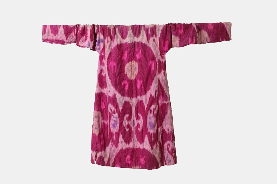 Three ikat robes, 20th century, Uzbekistan, - 5