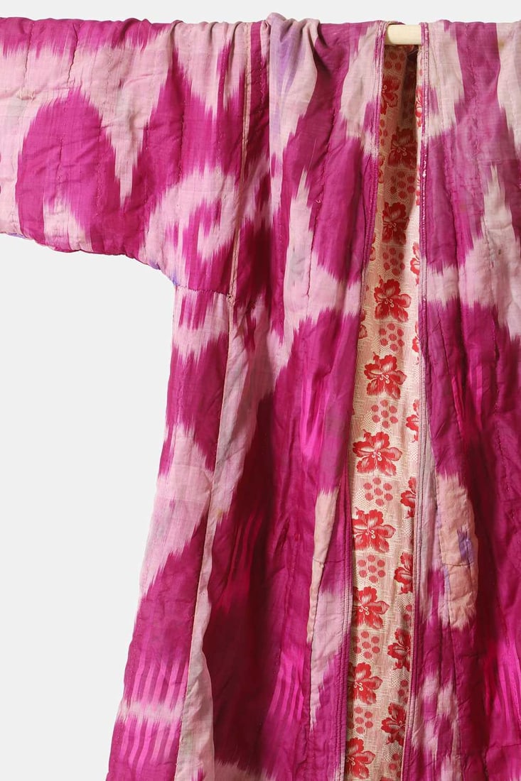 Three ikat robes, 20th century, Uzbekistan, - 6