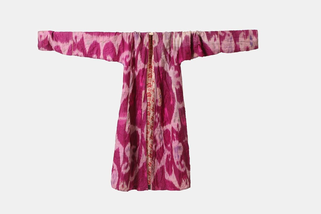Three ikat robes, 20th century, Uzbekistan, - 7