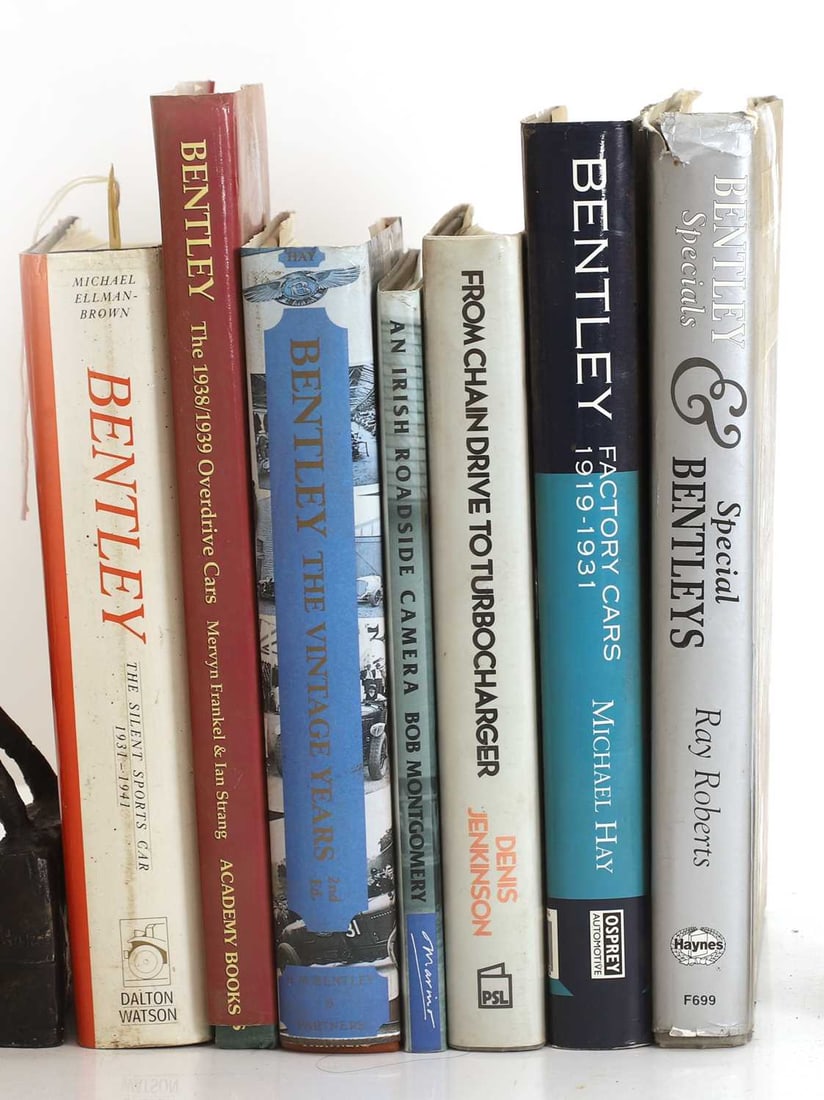 A quantity of Bentley related books and publications, 20th century and later,: A quantity of Bentley related books and publications, 20th century and later, comprising of The Legends And the Thunder by Timothy Houlding signed, Jack Barclay Limited Diamond Jubilee Anniversary