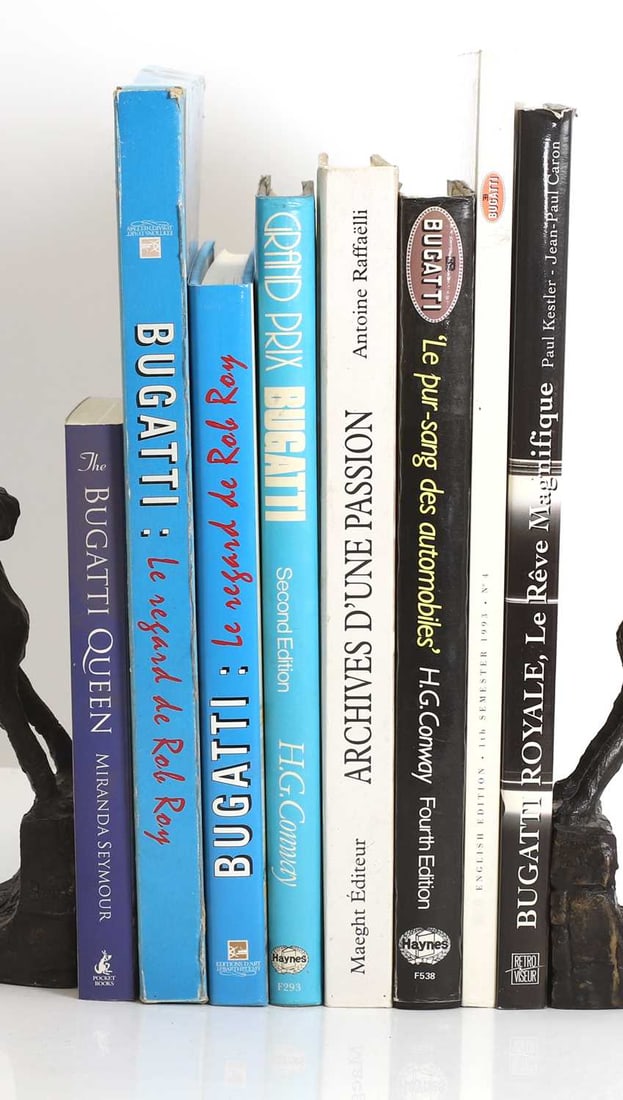 A quantity of Bugatti related books, 20th century and later, (1 of 1)