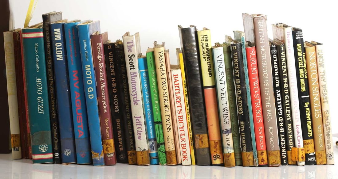 A large quantity of Motorcycle related books, 20th century and later, (1 of 2)