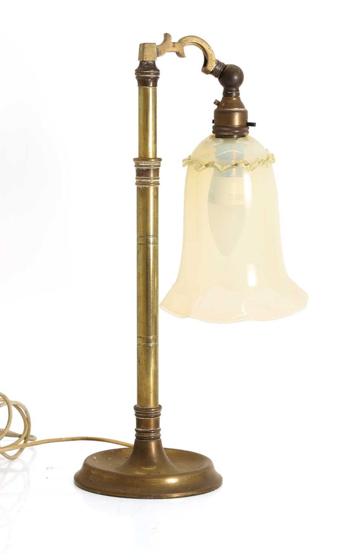 An Arts Crafts brass table lamp, circa 1900, (1 of 1)