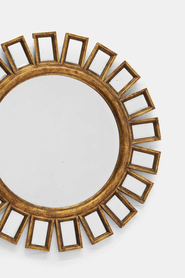 A sunburst wall mirror, of recent manufacture, - 2