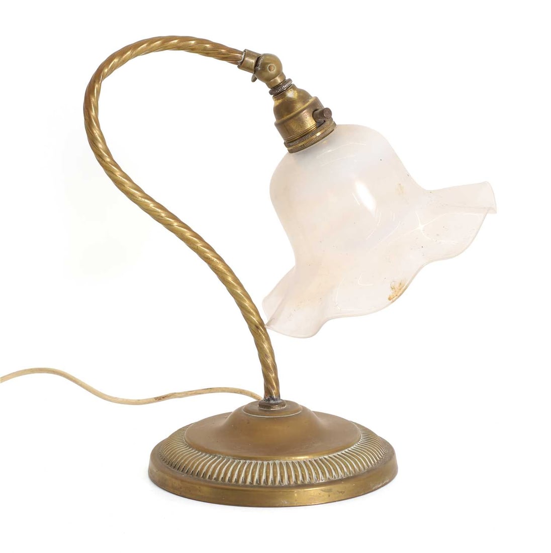 An Arts & Crafts brass table lamp, circa 1900, (1 of 1)