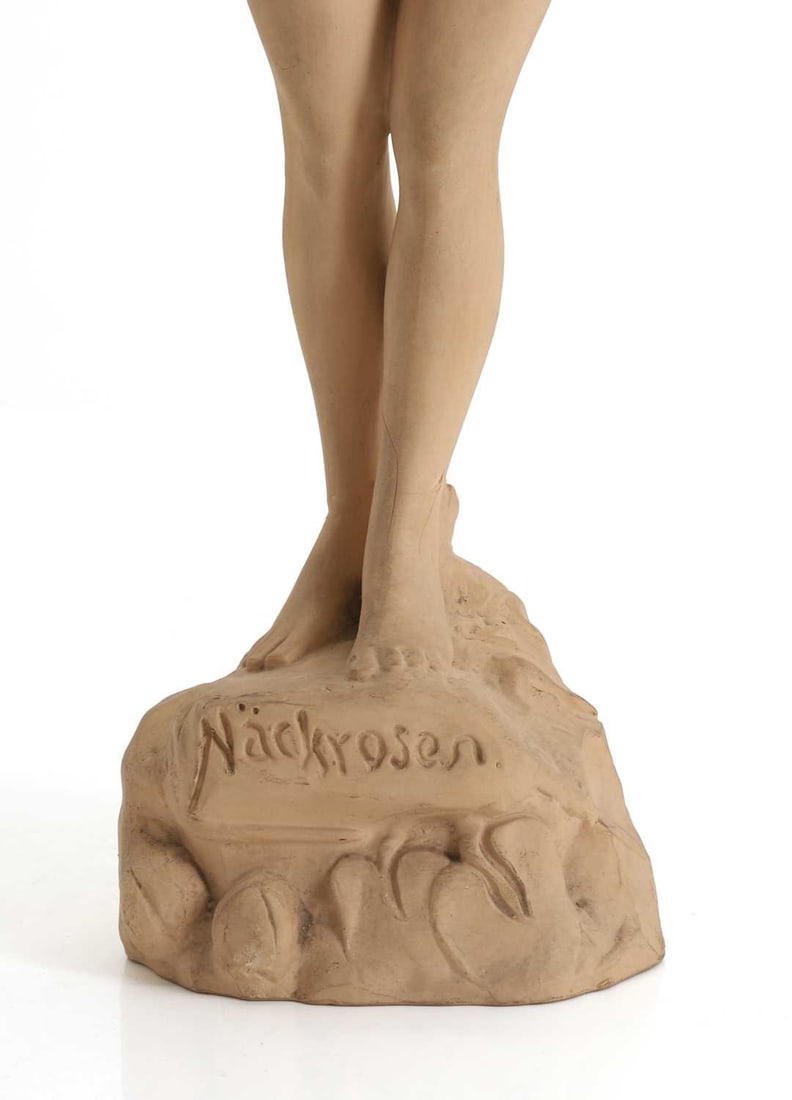 Alice Norden (Swedish, 1871-1948) A Parian ware figure of a nude, - 2
