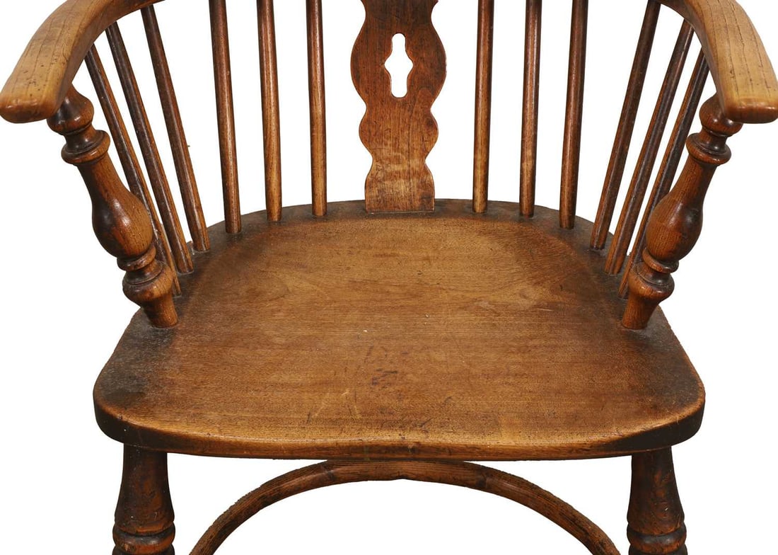 An ash Windsor chair, 19th century, - 2