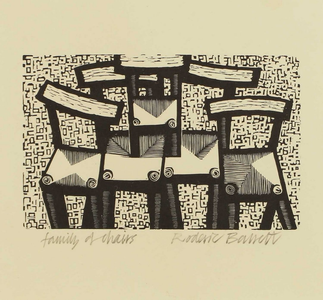 ▲ Roderic Barrett (British, 1920-2000) 'Family of Chairs' (1 of 4)