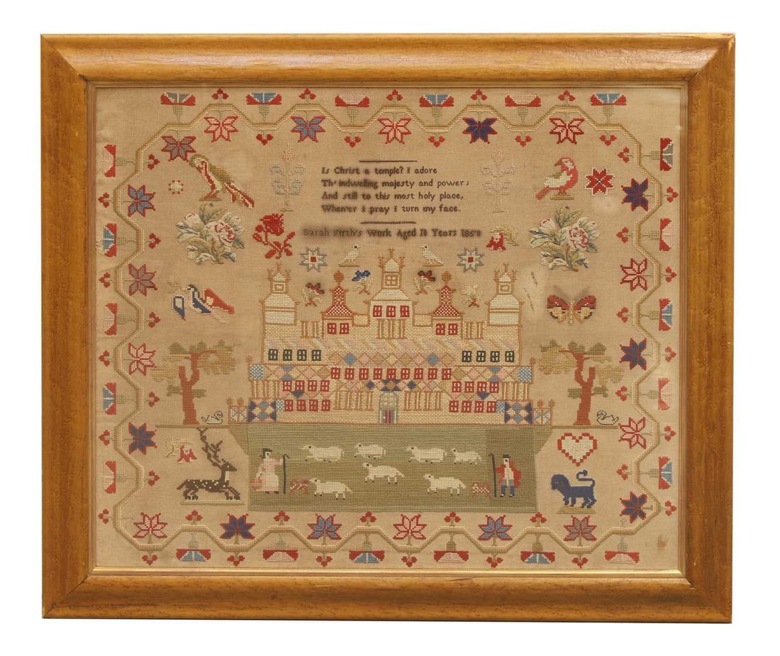A needlework sampler, early 19th century, (1 of 2)