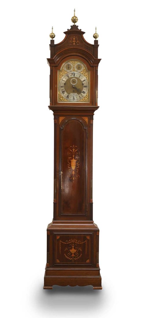 An 8-day mahogany longcase clock by Dent, Royal Exchange & The Strand no.56177, circa 1890, (1 of 3)