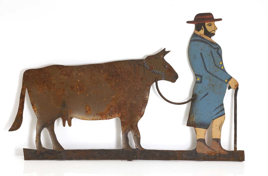 An American Folk art weathervane, 20th century, (1 of 2)
