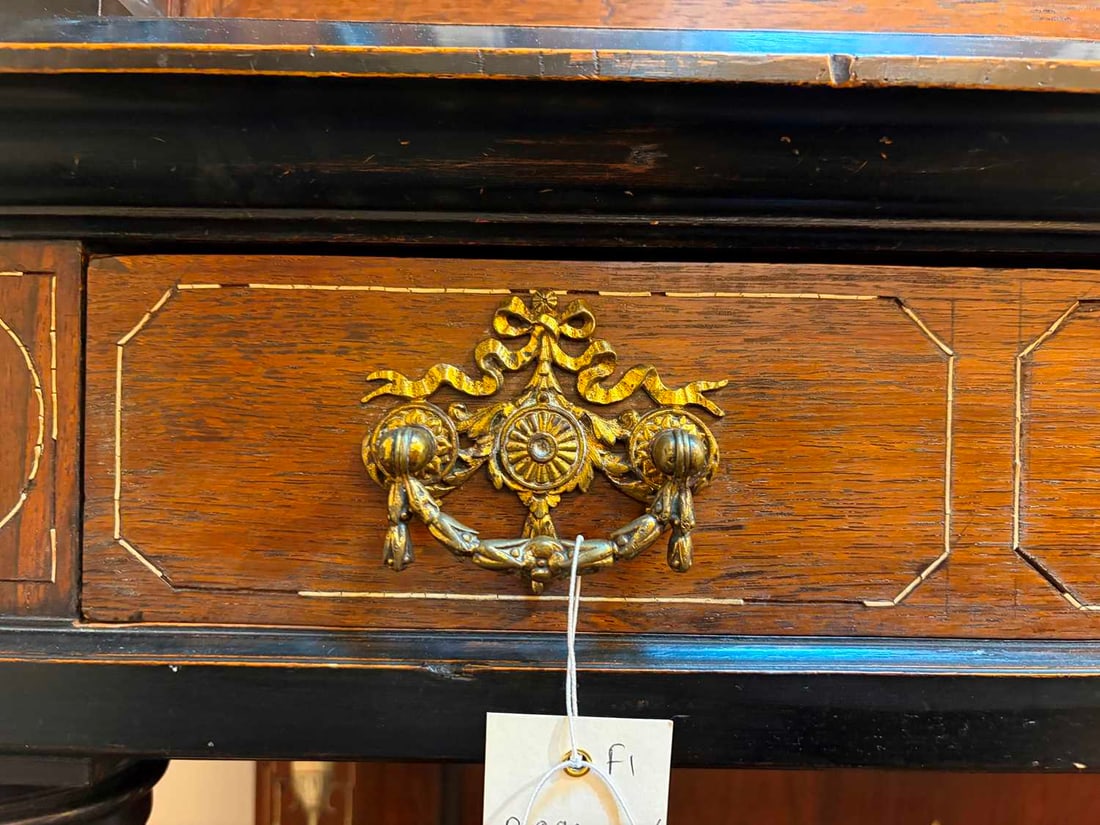 A rosewood, ebonised, ivory and bone-inlaid cabinet, mid-19th century, probably Northern Italian, - 19