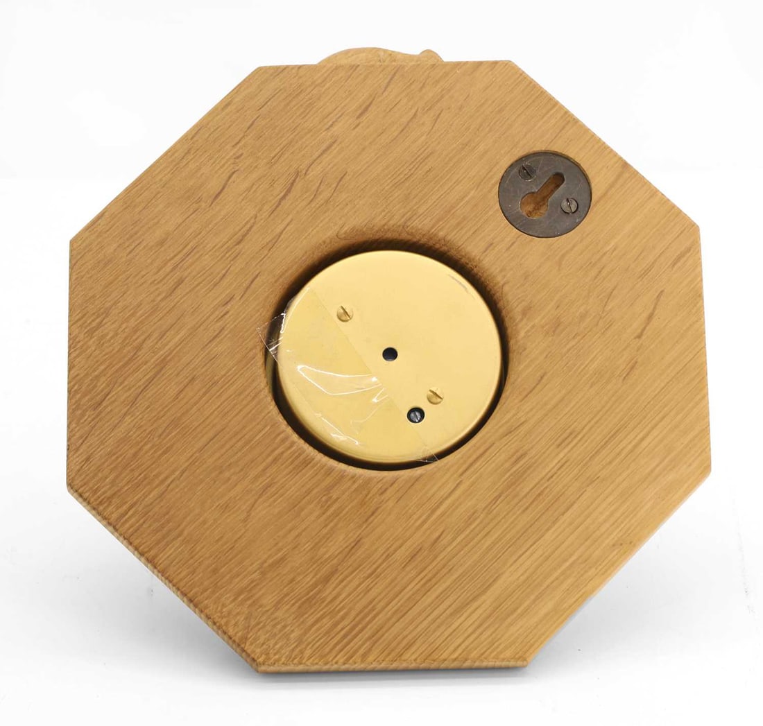 An oak framed barometer c.1970, by Robert Thompson, Kilburn - 2