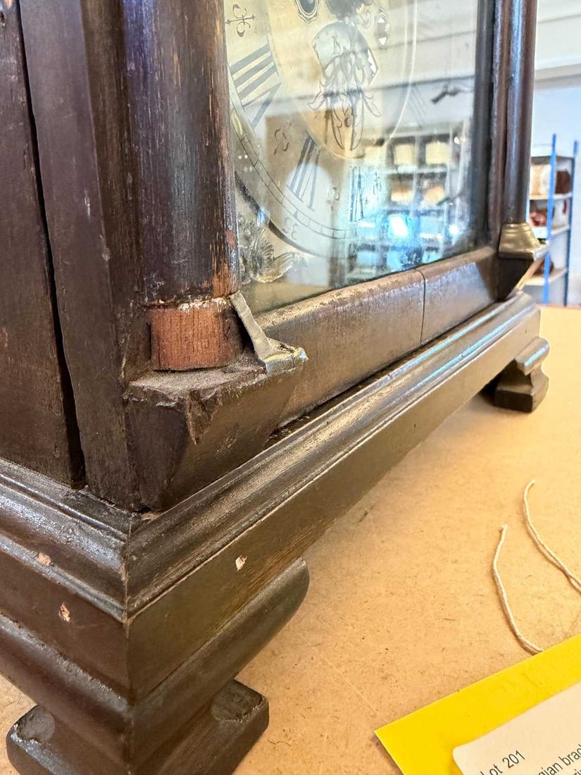 A Georgian bracket clock, - 8