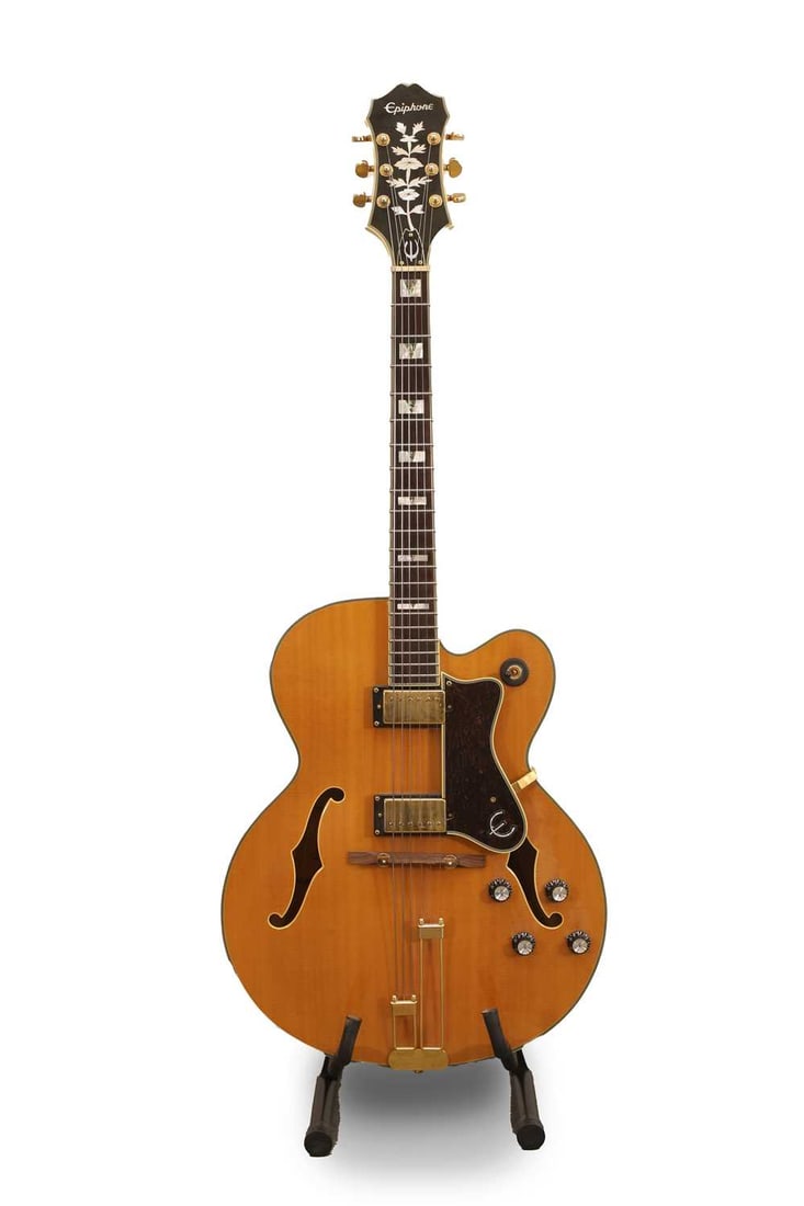A 2023 Epiphone Broadway hollowbody electric guitar, (1 of 2)