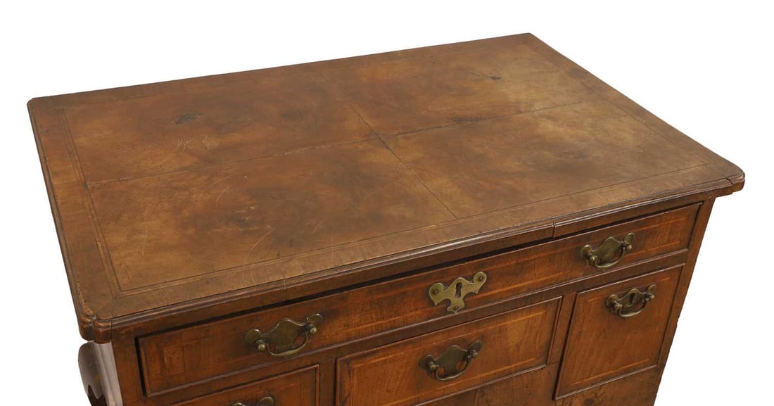 A walnut lowboy, early 18th century, - 2