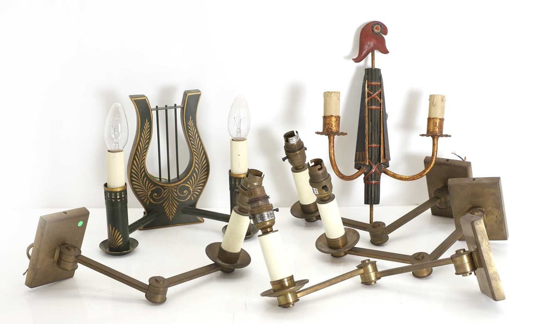 A collection of wall lights, (1 of 1)