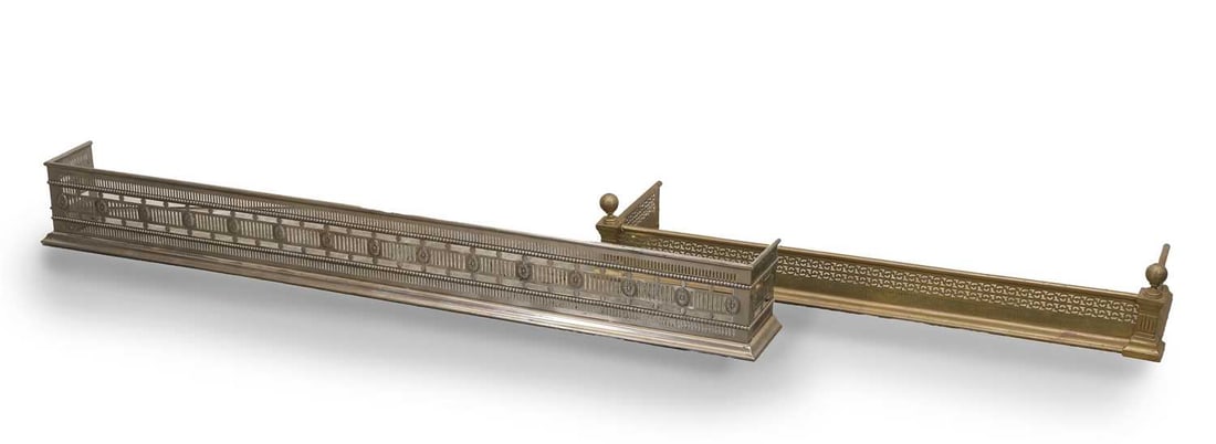 A Regency steel fire fender, early 19th century, (1 of 2)