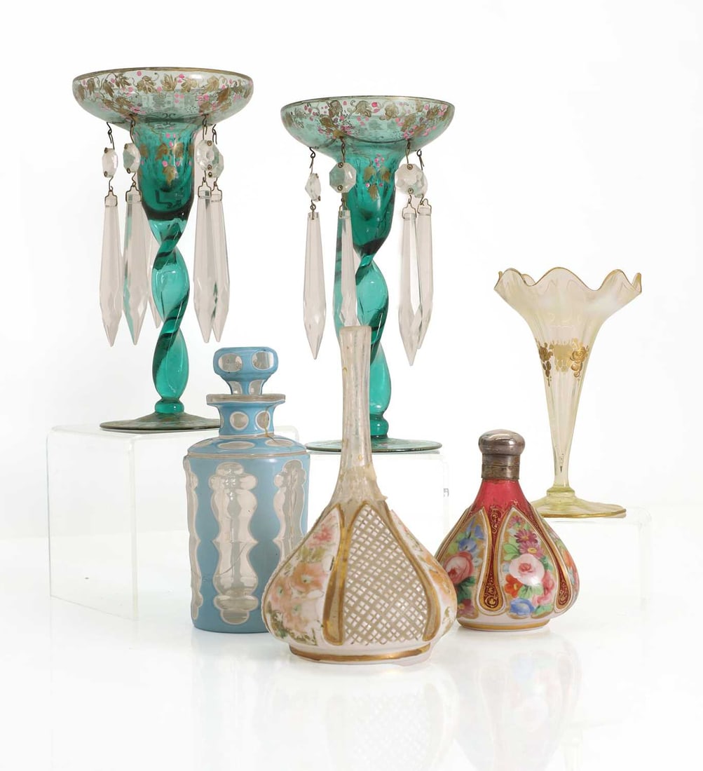 A collection of glass, - 2