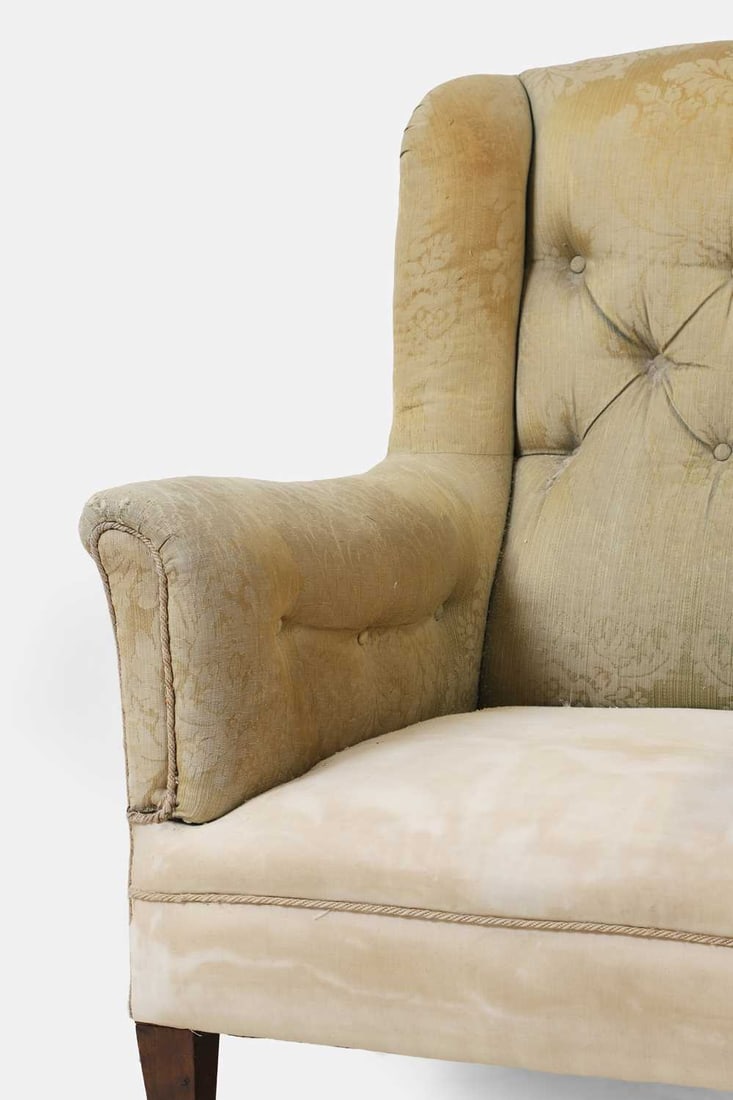 A near pair of armchairs, early 20th century, in the manner of Howard and Sons, - 3