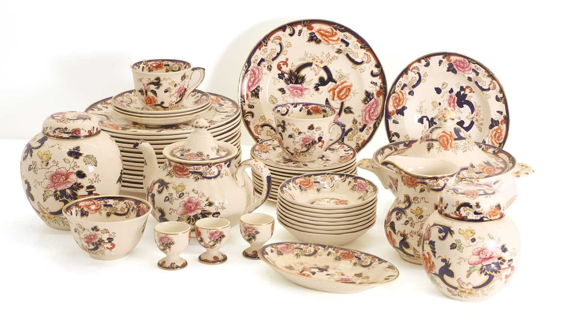 A Masons Ironstone porcelain dinner service, early 20th century, - 13