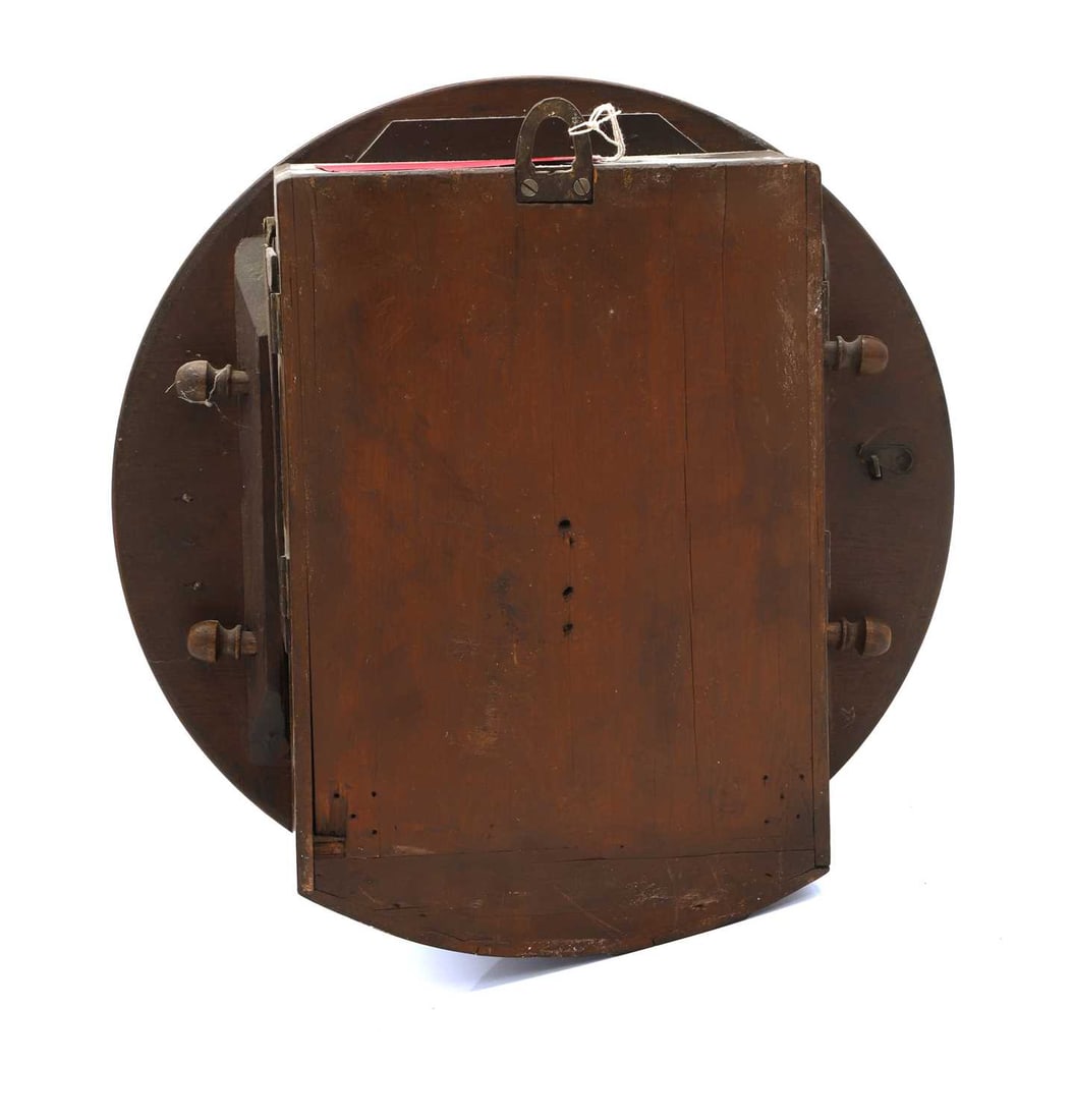 A mahogany dial clock by C. Padbury, Lymington, early 19th century, - 2
