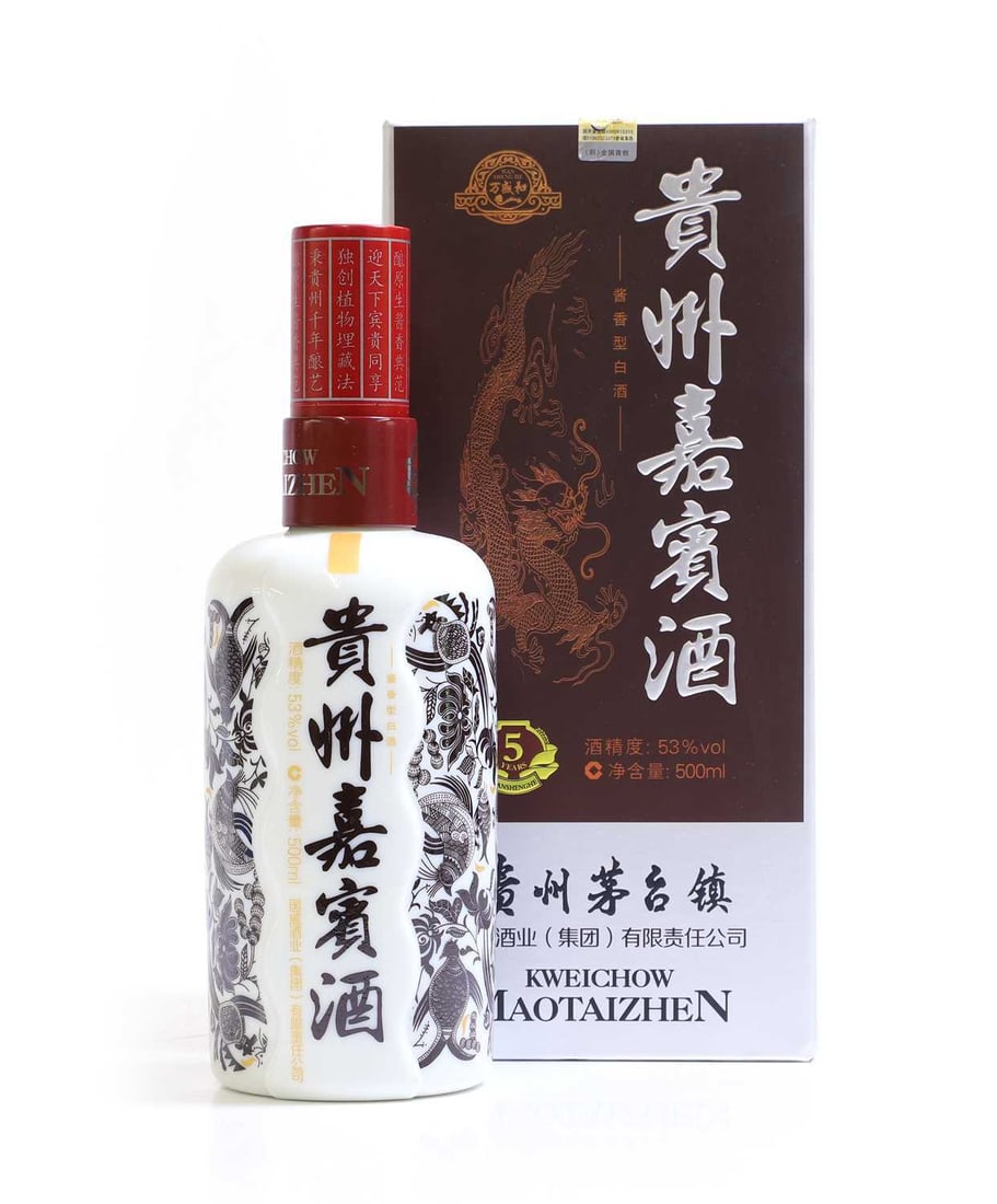 Kweichow Maotaizhen - 5 years old: Kweichow Maotaizhen - 5 years old baijiu, 53% vol., 500ml. (12 bottles in individual boxes)