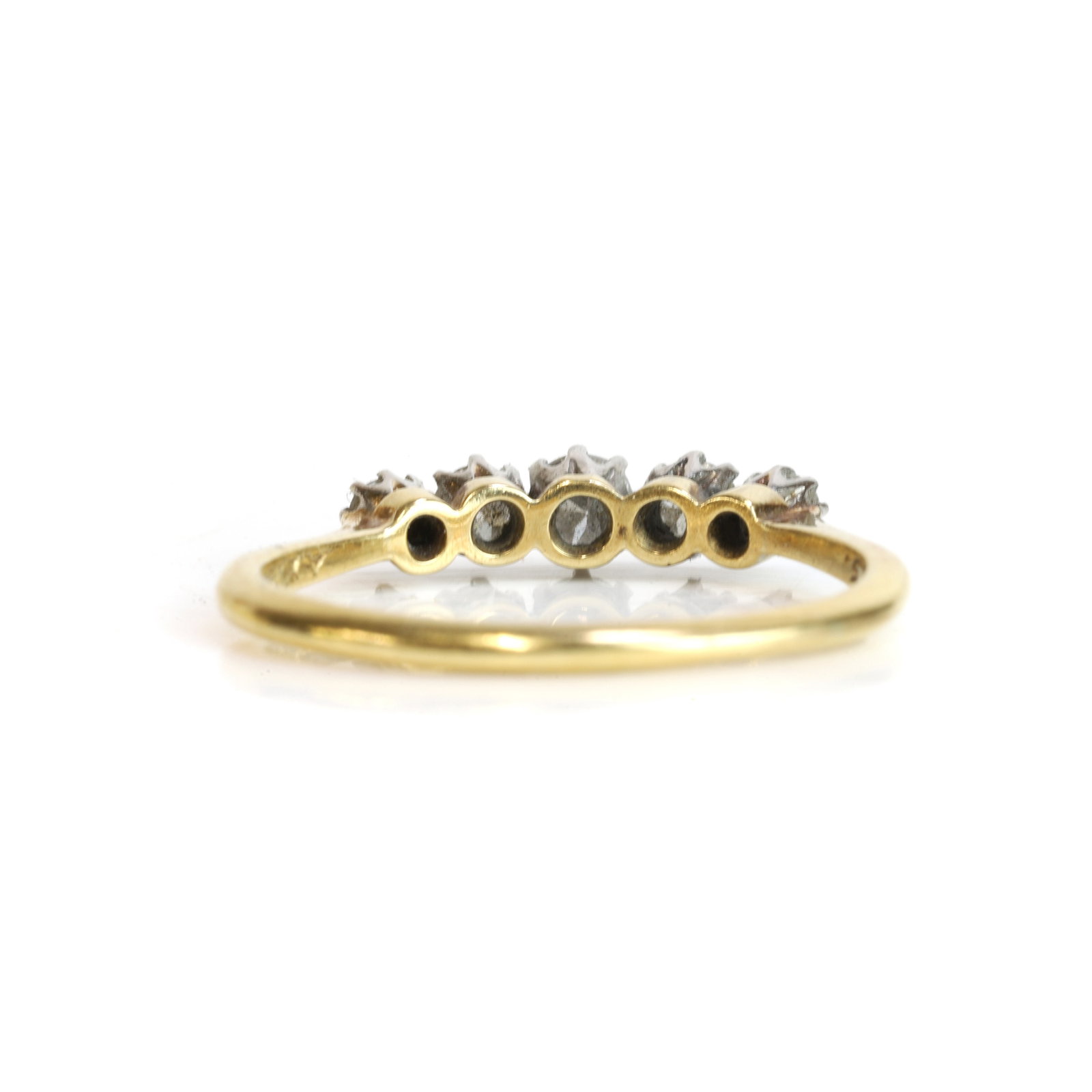 A diamond five stone ring, - 2