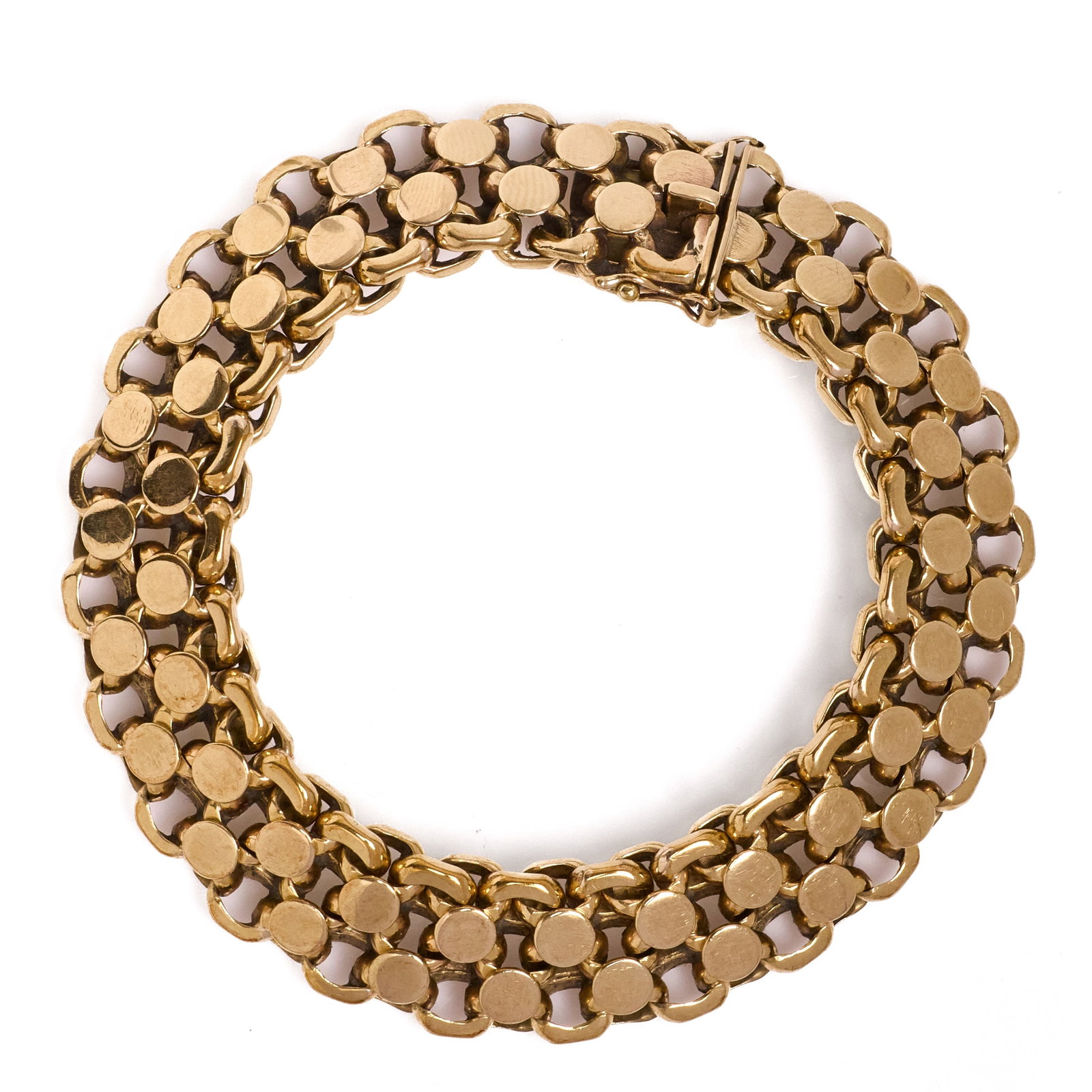 A 9ct gold bracelet, (1 of 2)