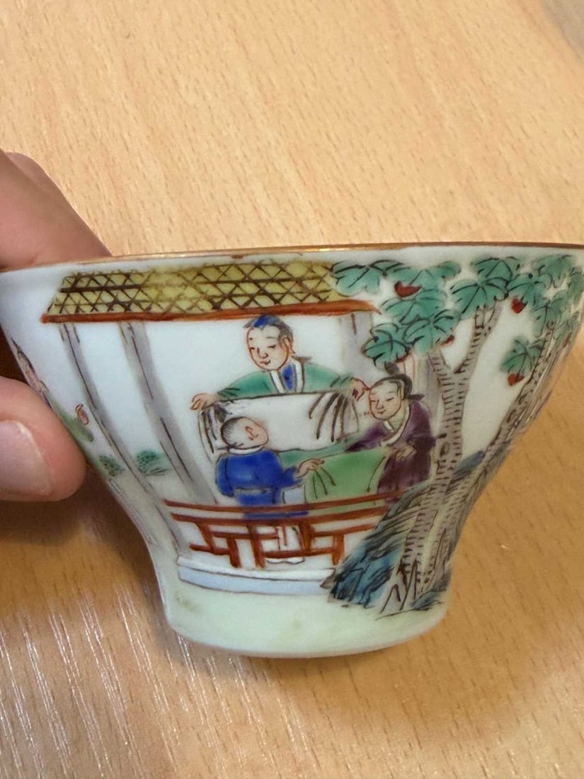 A Chinese famille rose teabowl, - 3