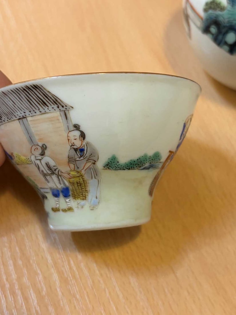 A Chinese famille rose teabowl, - 4