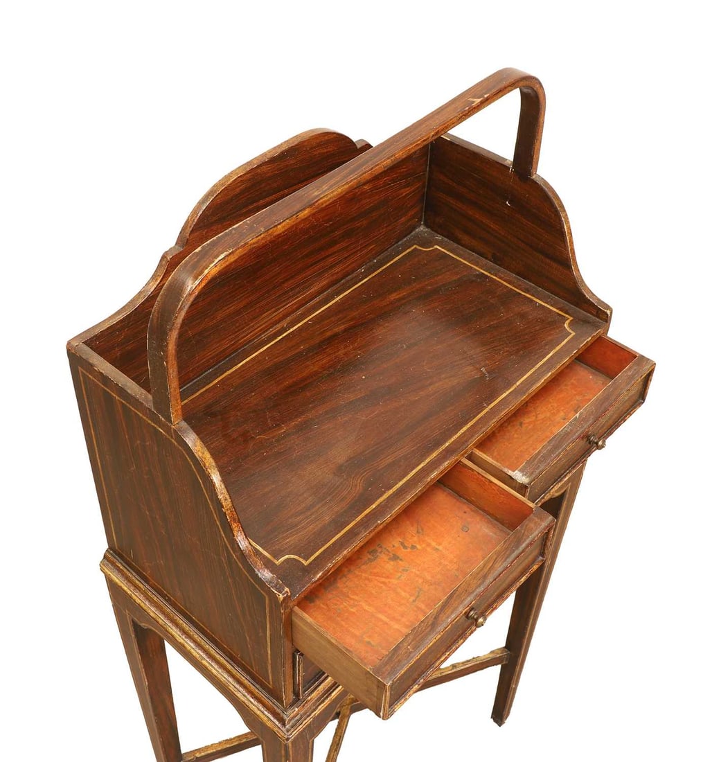 A Regency-style simulated rosewood cheveret, 20th century, - 2