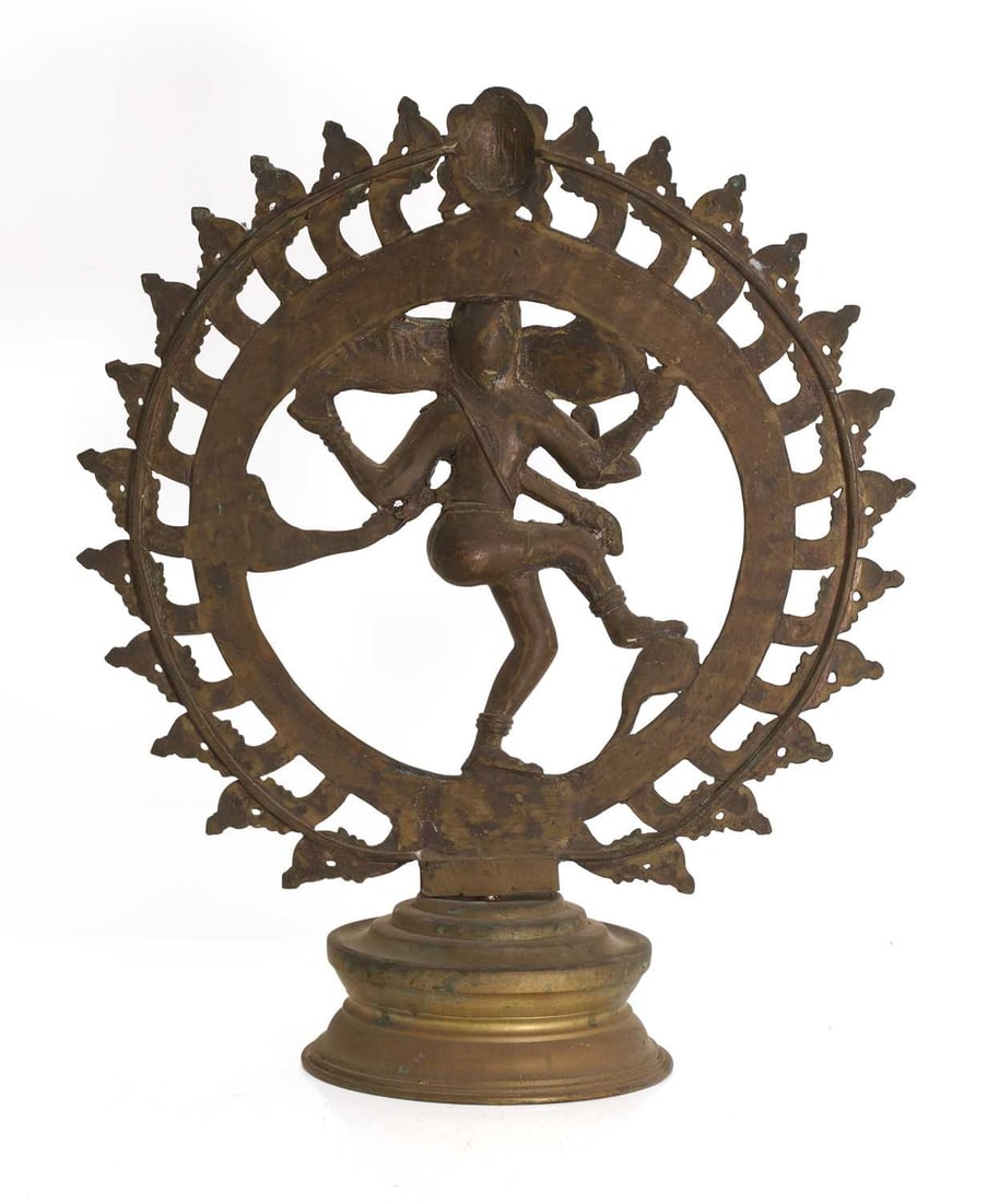 An Indian bronze figure of Shiva, 20th century, Southern India, - 2