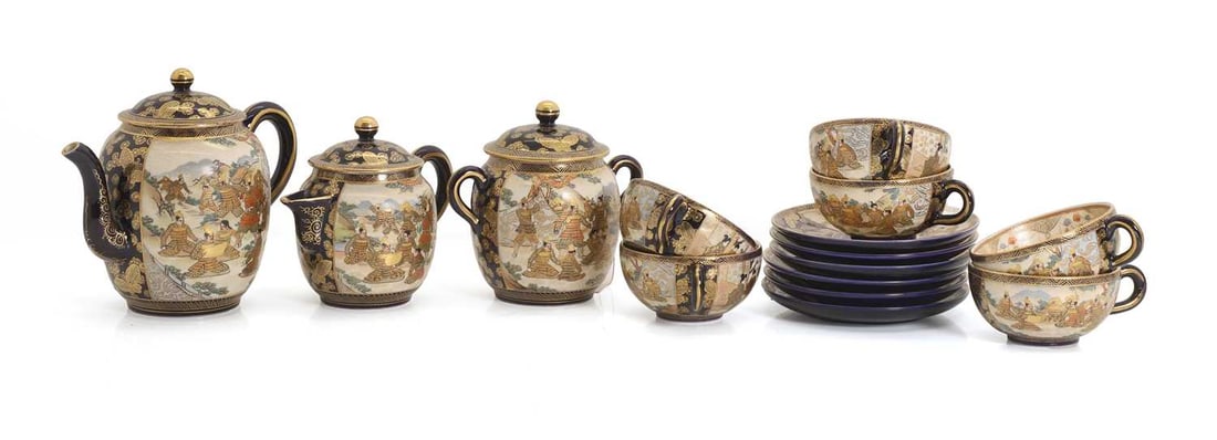 A Japanese Satsuma tea service, circa 1920, (1 of 1)