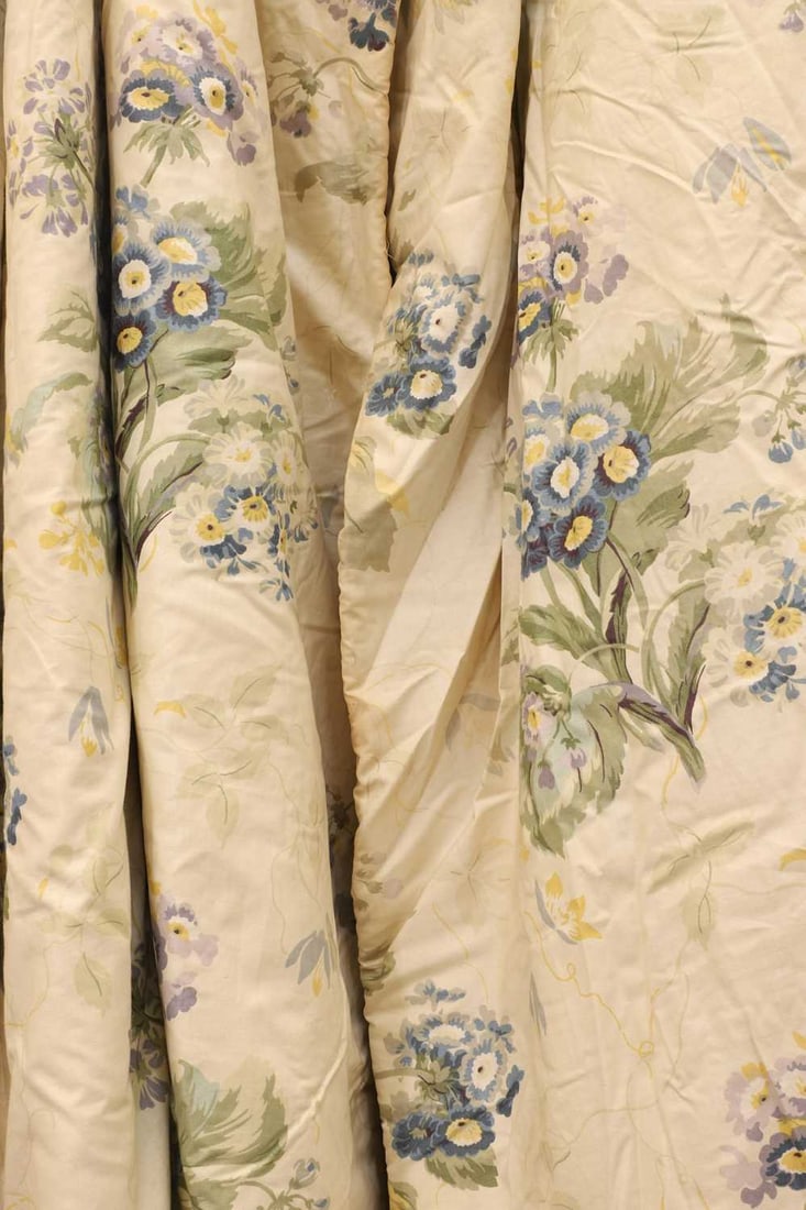 A large pair of curtains, 20th century, - 2