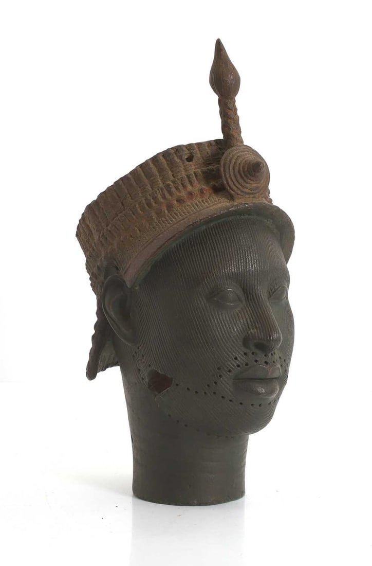 A composition head of Yoruba king (Ooni) contemporary, (1 of 2)