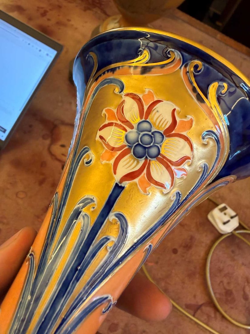 A Moorcroft Macintyre vase, - 10
