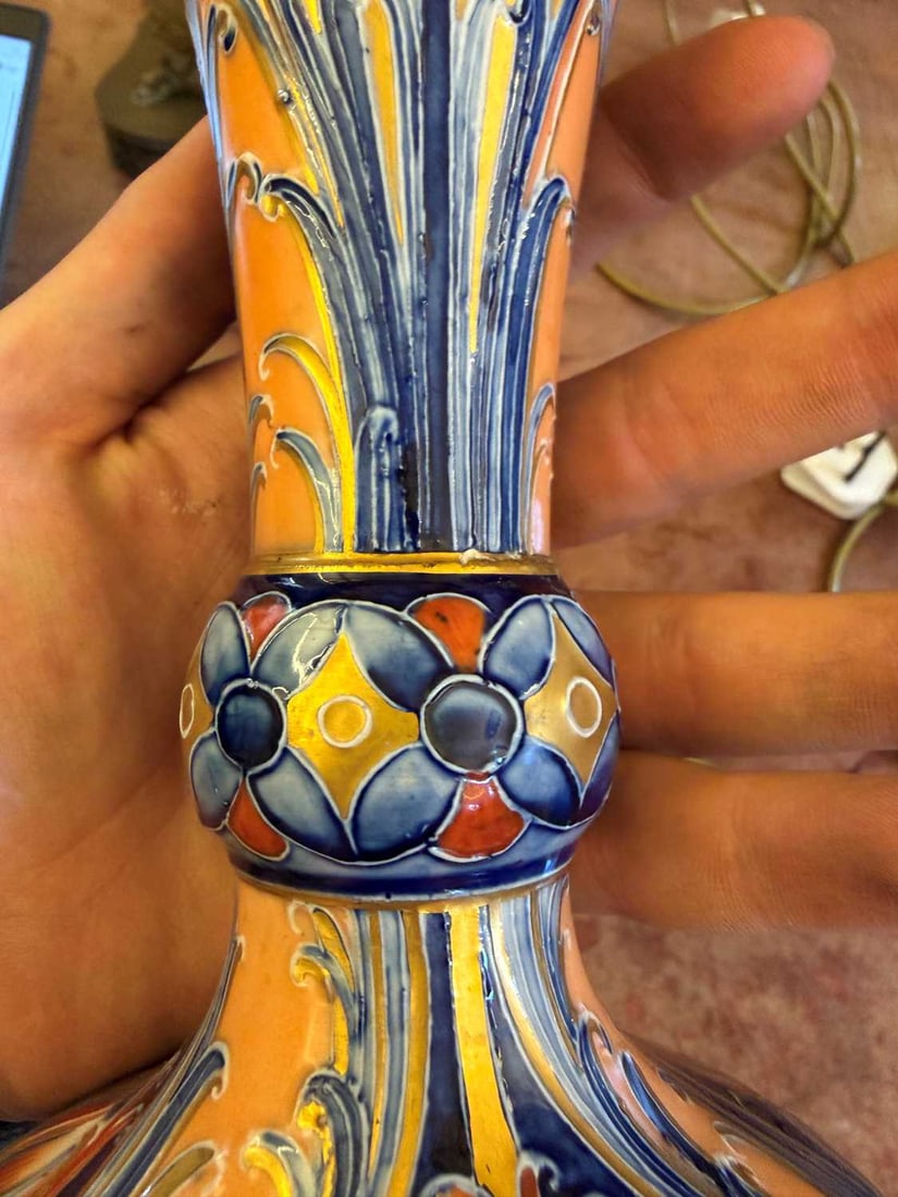A Moorcroft Macintyre vase, - 3