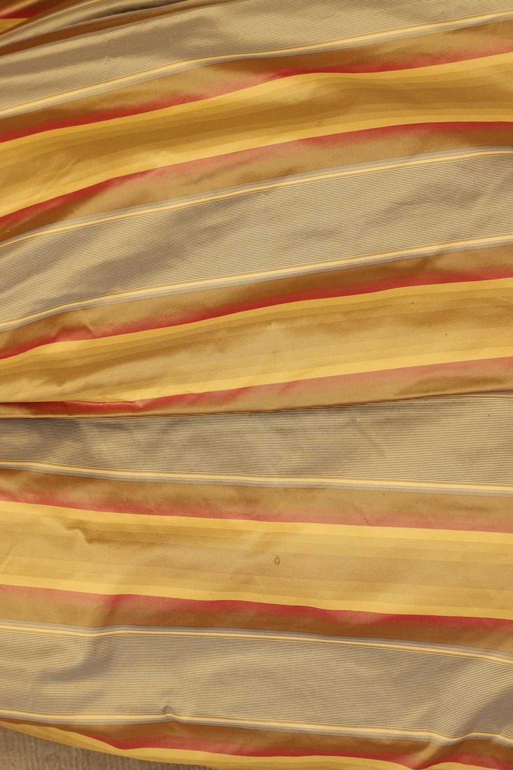 A set of two pairs of silk curtains, - 2
