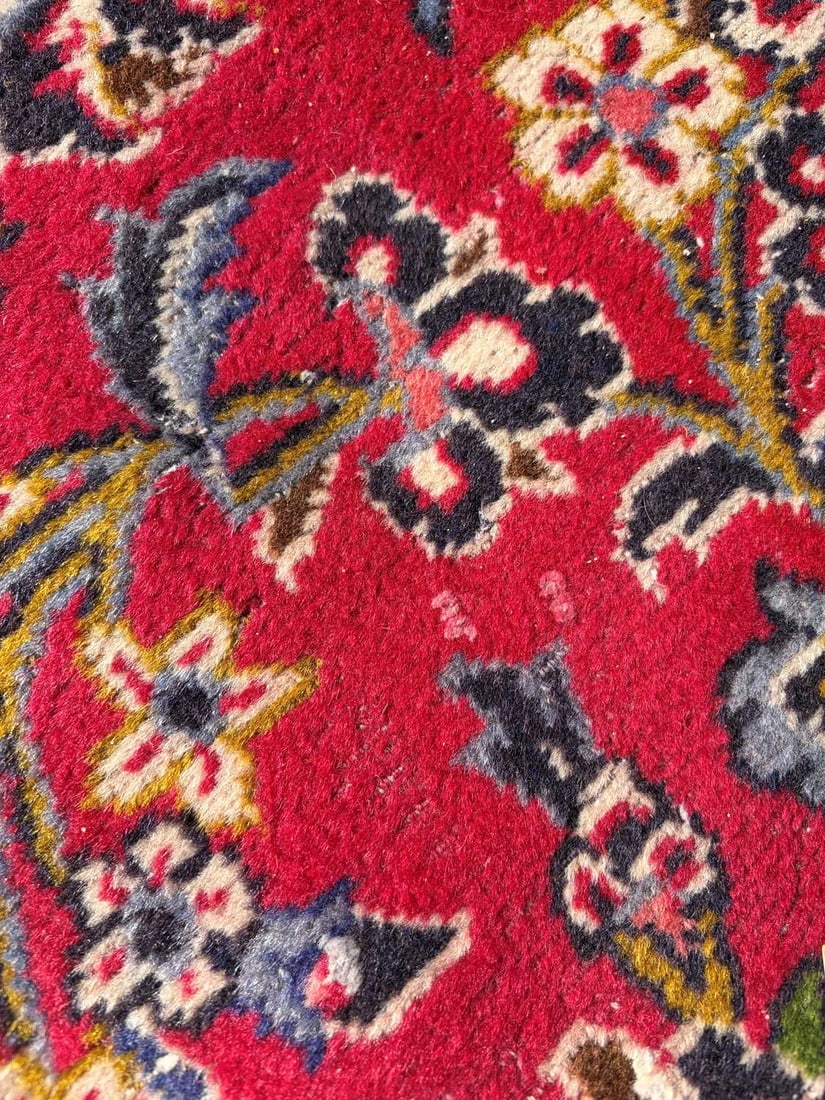 A large red ground carpet, 20th century, - 4