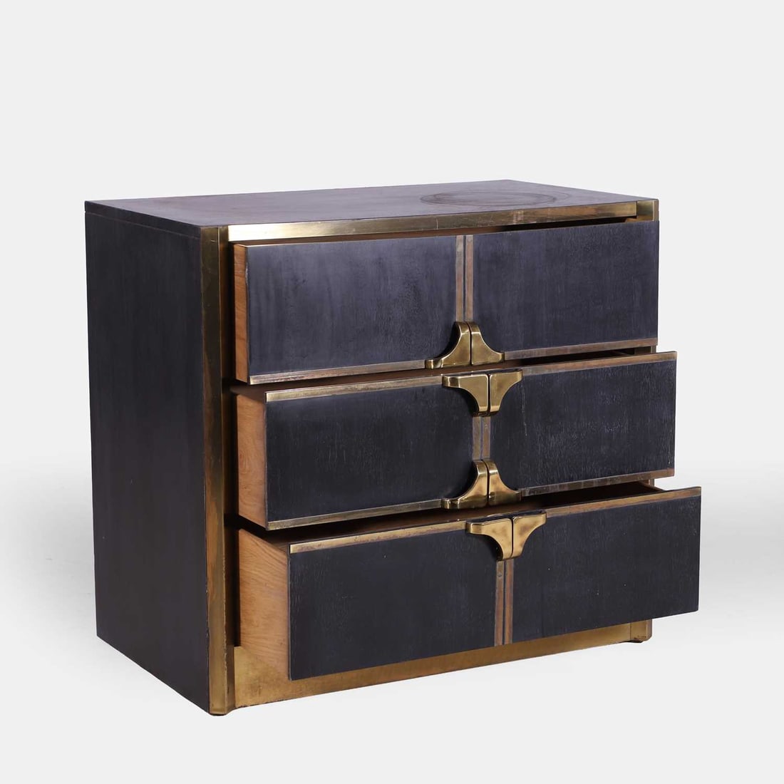 Mastercraft, an ebonised oak chest, - 2