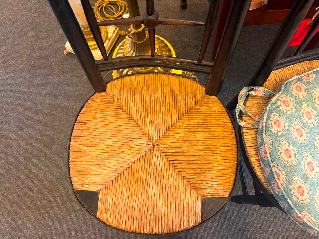 A pair of Arts & Crafts painted 'Sussex' side chairs, late 19th century, - 10