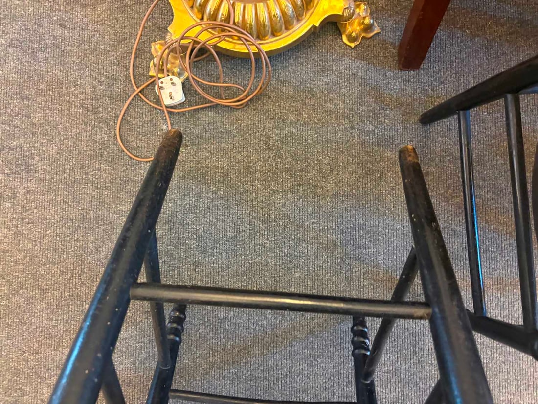 A pair of Arts & Crafts painted 'Sussex' side chairs, late 19th century, - 4