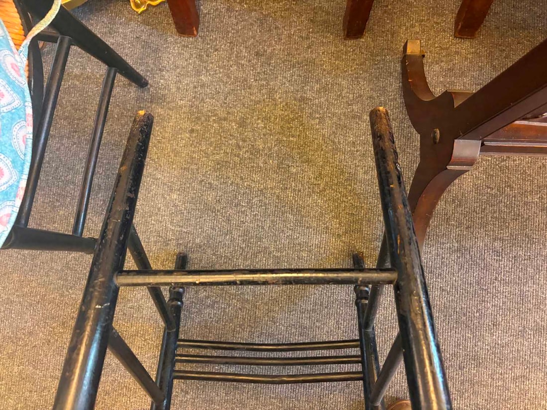A pair of Arts & Crafts painted 'Sussex' side chairs, late 19th century, - 9