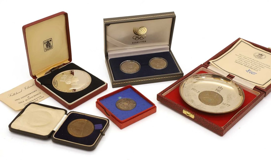 Coins, Great Britain & World, - 2