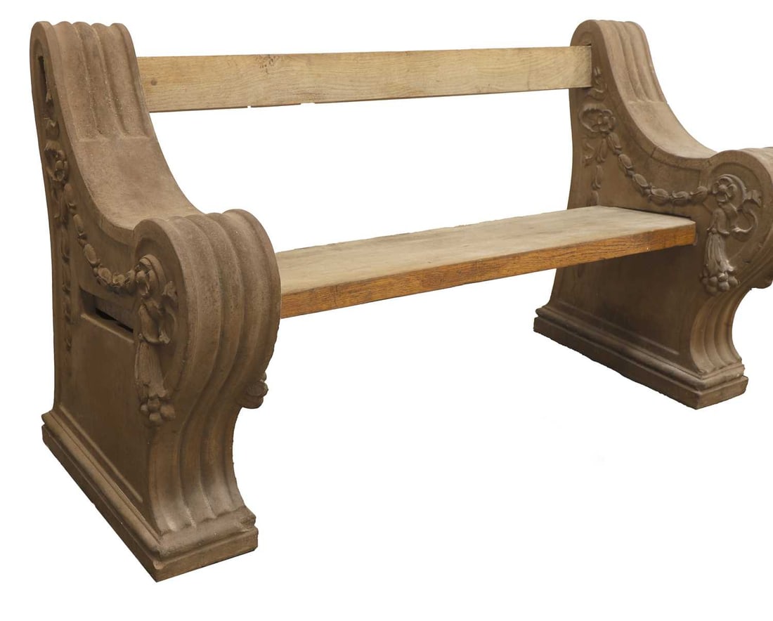 A rare Doulton stoneware bench, circa 1900, - 2