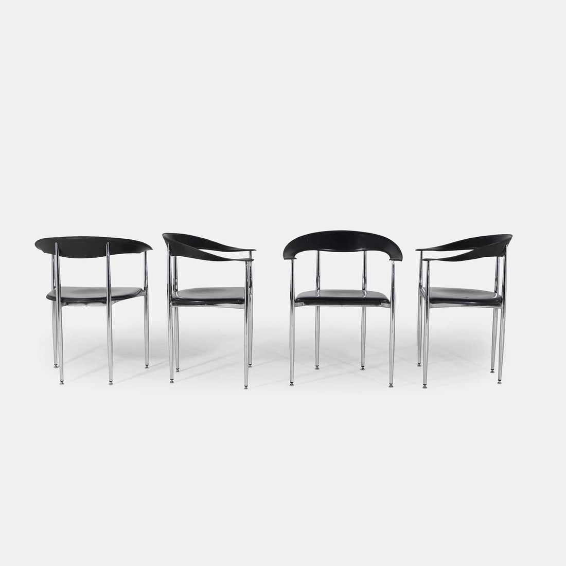Arper, a set of four armchairs, - 2