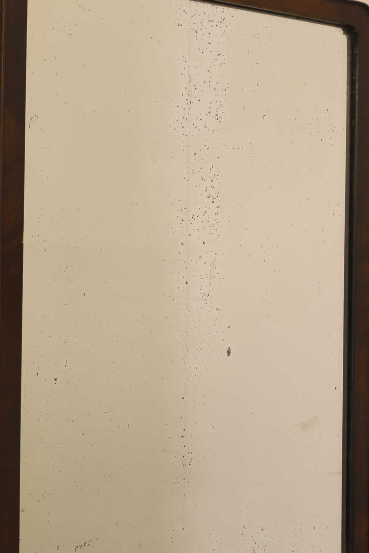 A George III mahogany cheval dressing mirror, early 19th century, - 2