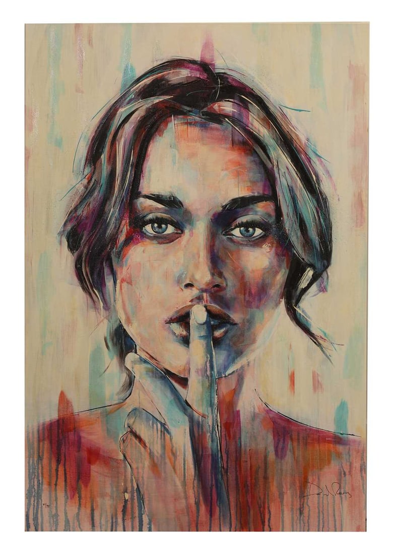 David Rees (British, contemporary) 'Forgiven': David Rees (British, contemporary) 'Forgiven' giclée print on boxed canvas, signed 'David Rees' in pen l.r., numbered 41/95, published by Washington Green Fine Art, 2016 108 x 71cm; unframed 2, p